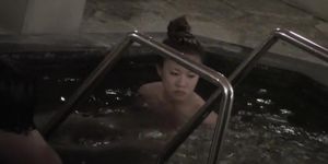 Japan doll swimming in the pool after a hot sauna nri065 00