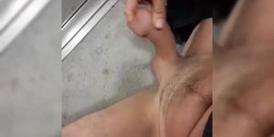 Stroking my dick and fingering myself on the verge of cumming