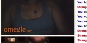 Quick tit flash from hot omegle girl