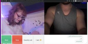 Cute Nerdy Girl Shows body and underboob on omegle