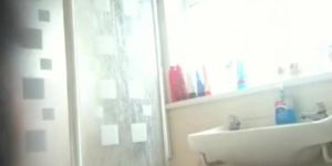 Spying on hawt latin beauty in the shower