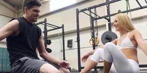 gym slut lilly ford gets unexpected workout pov big dick hardcore creampie