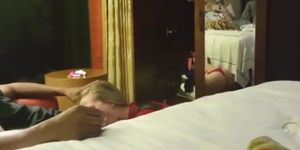 Wife fucked by BBC and husband on vacation