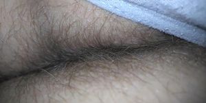 Wife's hairy ass.