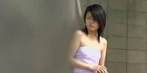Boob sharking video showing an adorable Asian chick