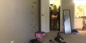 Hot Sister-In-Law Gets Dressed – Hot Curvy Big Ass.