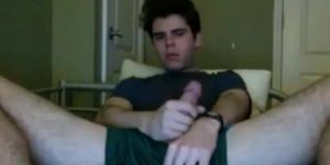 Cute Guy Flashes Cock on Webcam (amateur )