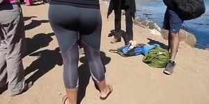 Athletic Booty Blondie in Spandex