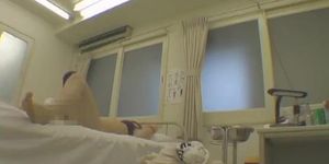 Deep gyno examination shot on medical hidden camera