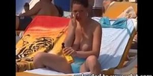 huge tits beach
