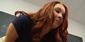 InnocentHigh Redhead schoolgirl teen Melody Jordan fucked hardcor
