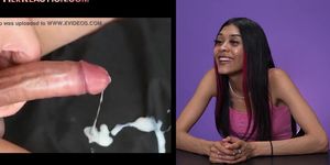 SHE REACTS - Rough SPH babes reacting to small cock cumshot compilation