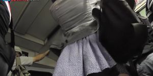 Sexy young chicks in the amazing upskirt oops video