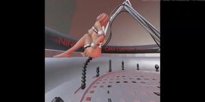 3D Anal bondage machine