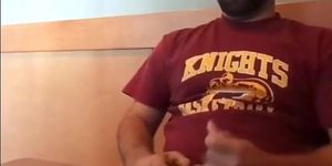 Bearded Bro Public Jerk Off in A Coffee Shop