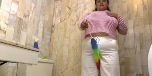 Busty Housewife Mature Touching Her Pussy