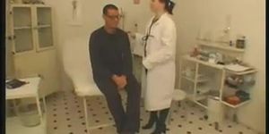 Female Doctor Sucks On His Patients Dick