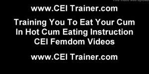Feeding you cum until you are completely full CEI