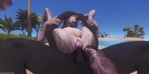 Furry Werewolf Fucking Hard His Bitch | Big Dick Monster | 3D Porn Wildlife