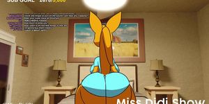 animation of a big ass kangaroo mom twerking and fucking her own son