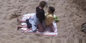 Horny Couple Greek Beach Voyeur