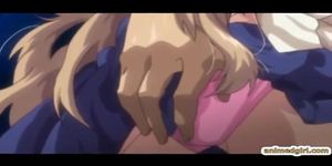 Busty anime coed brutally fucking