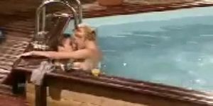 Loana (blonde, french, hot, reality tv, swimming pool)