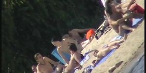 Mature amateur nudist beach cam voyeur vid