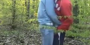 Extremely Cute Girl Secretly Having Sex In The Woods
