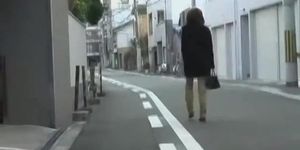Her ass got no panties sharked while walking down the street