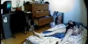 Hidden cam in my gf bed room. She masturbates