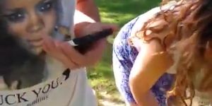 Latina Fuck in Public Park with Stranger