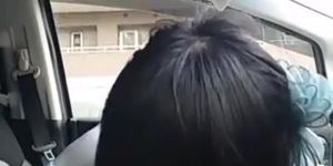 Japanese amateur car blowjob