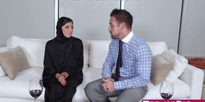 Creampied Ella Knox is wearing a hijab for this occasion (Johnny Castle)
