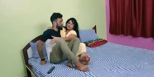 Indian new rich bhabhi amateur threesome sex with clear audio