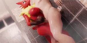 Pokemon Blaziken Hot Shower