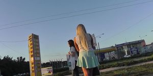 Petite Blonde Lady In The Free Upskirt Pictures