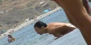 Beach porn compilation with five or six bitches walking around