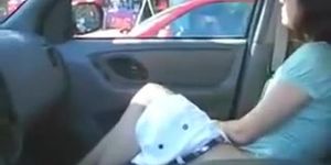 voyeur car flash masturbation