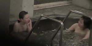 Asian girlfriends talking about nothing in the pool nri081 00
