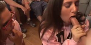 Young party college babes love to fuck