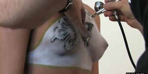 body painting- alexa (Aleska Diamond)