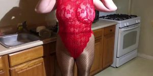 Spandex Angel - Red lace seduction (Angel Red)