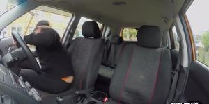 Angry Brit riding driving instructor in car (Ryan Ryder, Georgie Lyall)