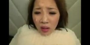 jpn blowjob & cum on her face