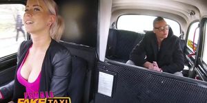 Female Fake Taxi Bored busty driver swaps fare for hot taxi (Holly Moon)