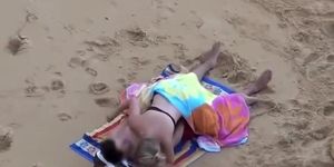 Sexy beach girl in wet crumpled bikini (That Black)