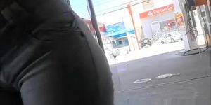 Store worker ass in tight pants