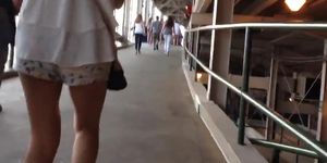 Sexy girl walking