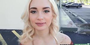 Sweet picked up teen Anastasia Knight fucking in public